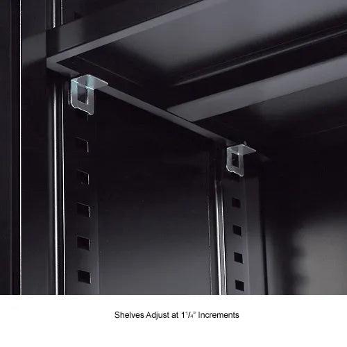 Global Industrial Storage Cabinet, Solid Door with Recessed Handle, 36"W x 18"D x 72"H, Easy Assembly