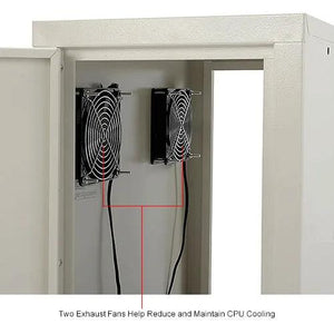 Global Industrial CPU Side Cabinet for Mobile Computer Cart