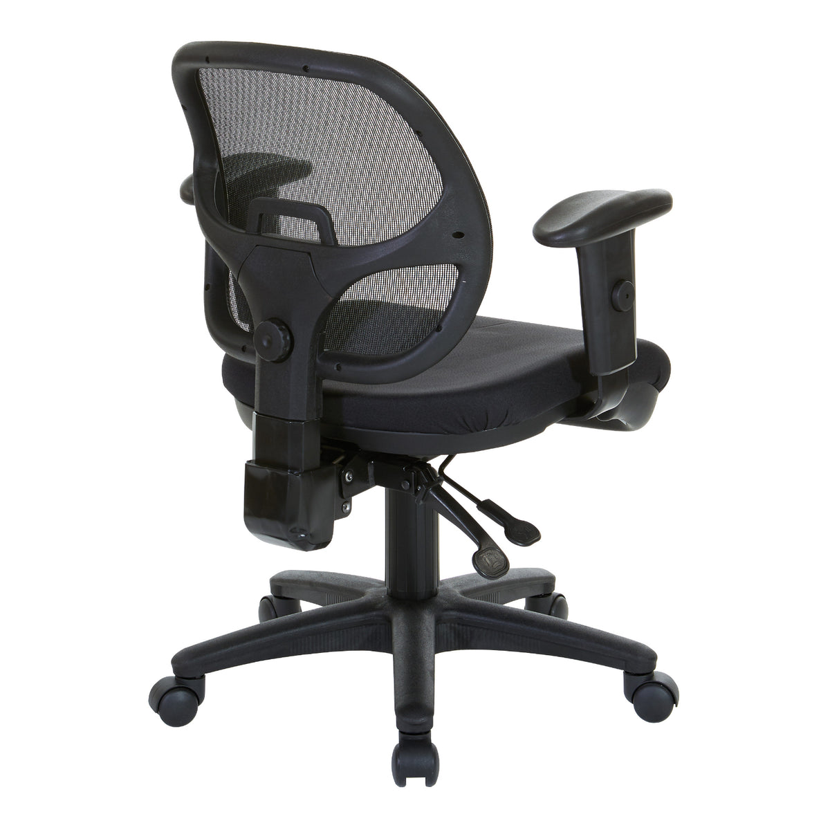 ProGrid Mesh Back Ergonomic Task Chair with Padded Fabric Seat, Multi-Task Control