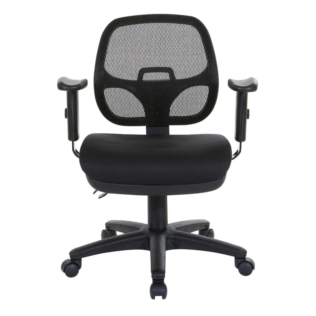 ProGrid Mesh Back Ergonomic Task Chair with Padded Fabric Seat, Multi-Task Control