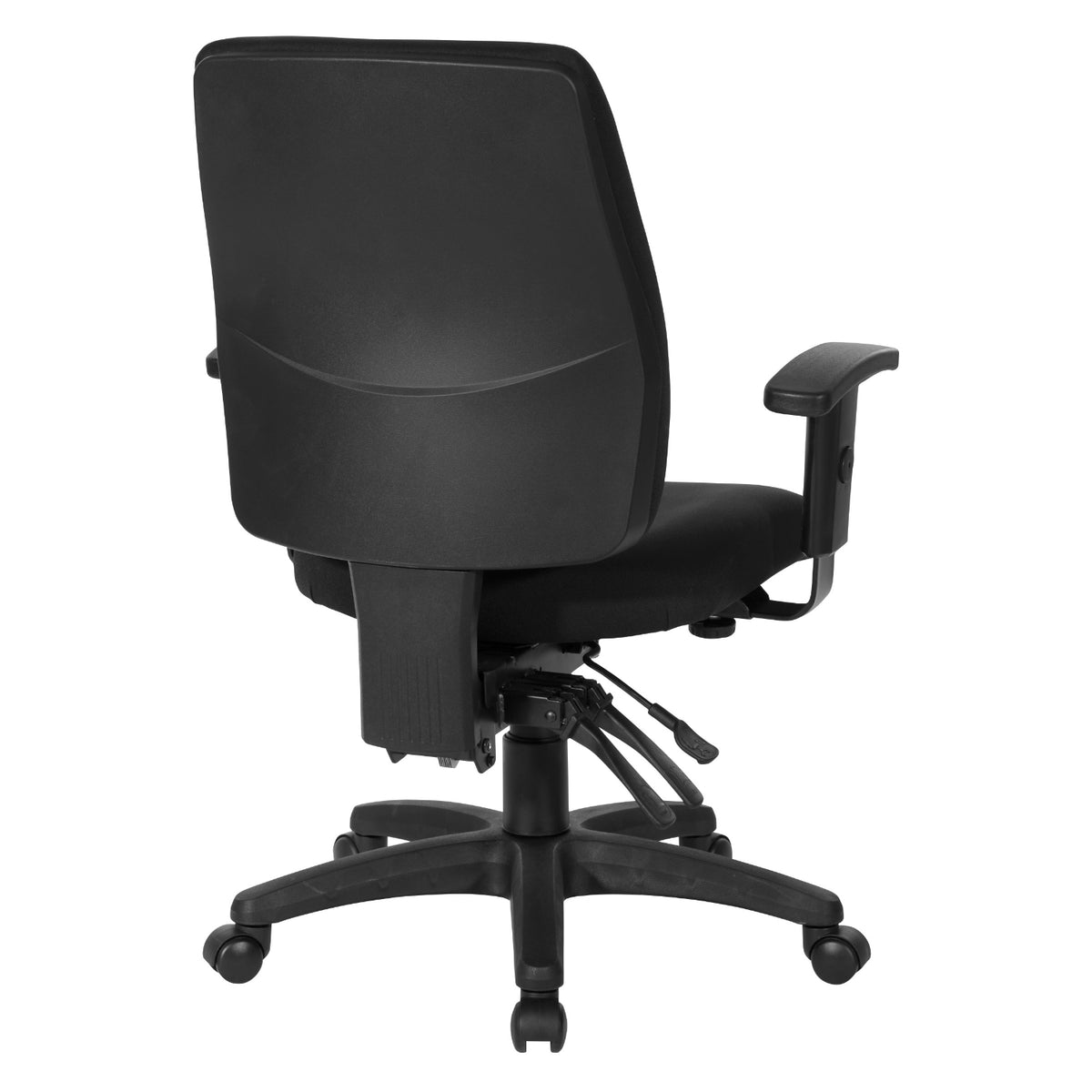 High-Back Dual Function Ergonomic Chair, FreeFlex® II Coal Padded Fabric Seat