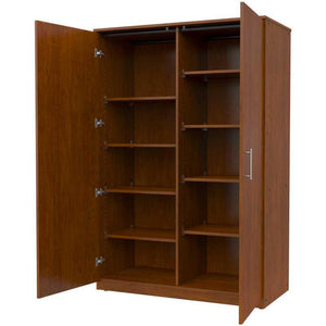 Marco Mobile General Storage Cabinet with Divider, 8 Adjustable Shelves, 48" W x 72" H x 24" D