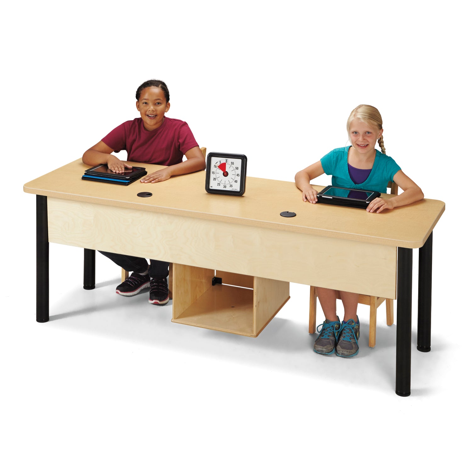 Jonti-Craft® 75"W Dual Computer Lab Table