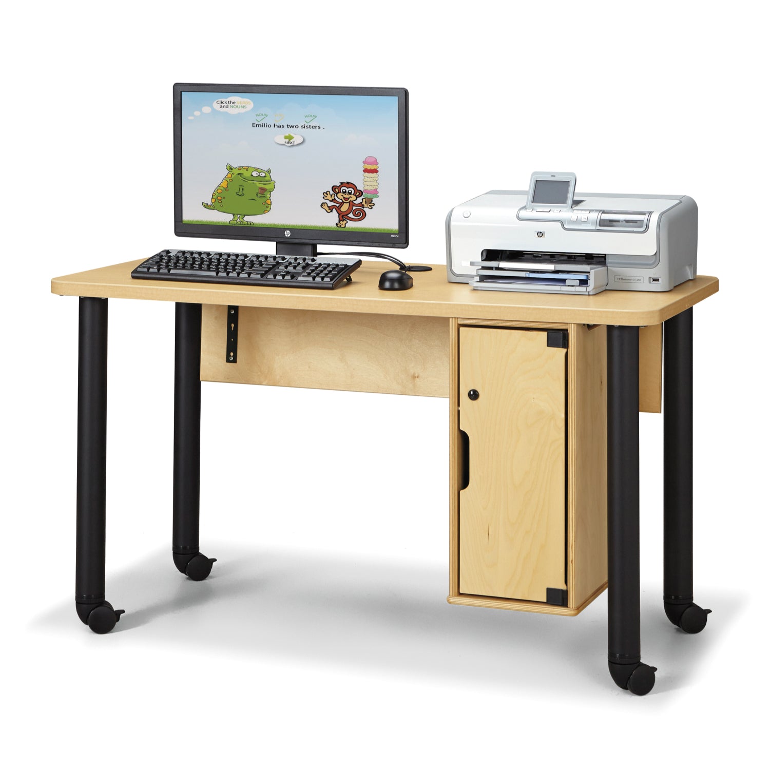 Jonti-Craft® 50.5"W Single Computer Lab Table