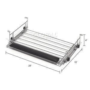 Global Industrial Keyboard Drawer for Stationary LAN Unit