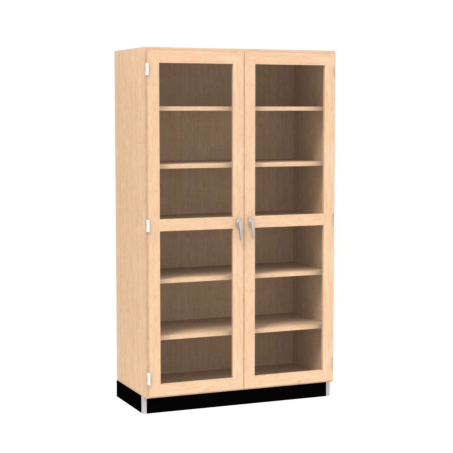 Diversified Spaces Access Tall Cabinet with Glass Doors, Maple