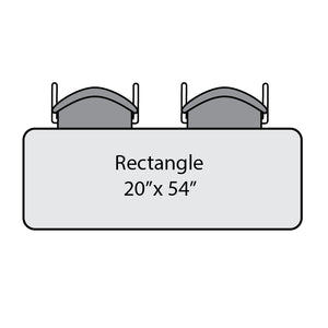 Marco Premier Sitting Height Collaborative Desk, 20" x 54" Rectangle