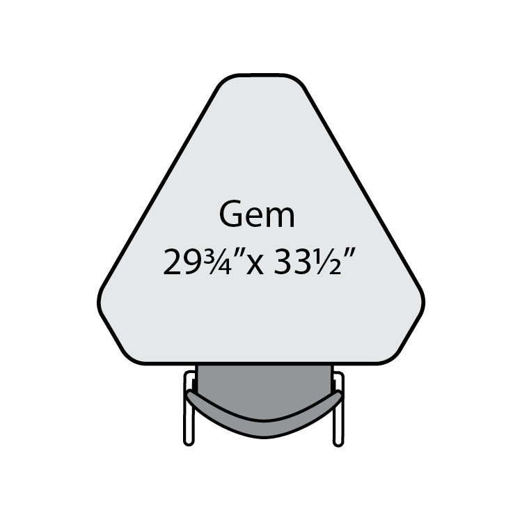 Premier Dry-Erase Standing Height Collaborative Desk, 33-1/2" x 29-3/4" Gem