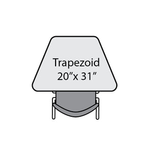 Premier Dry-Erase Sitting Height Collaborative Desk, 20" x 31" Trapezoid