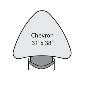 Premier Sitting Height Collaborative Desk, 31" x 38" Large Chevron