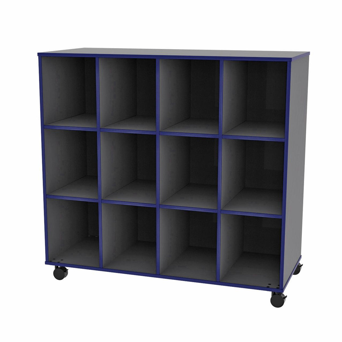 Mobile 12-Cubbie Storage Unit