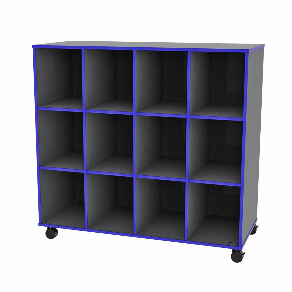Mobile 12-Cubbie Storage Unit