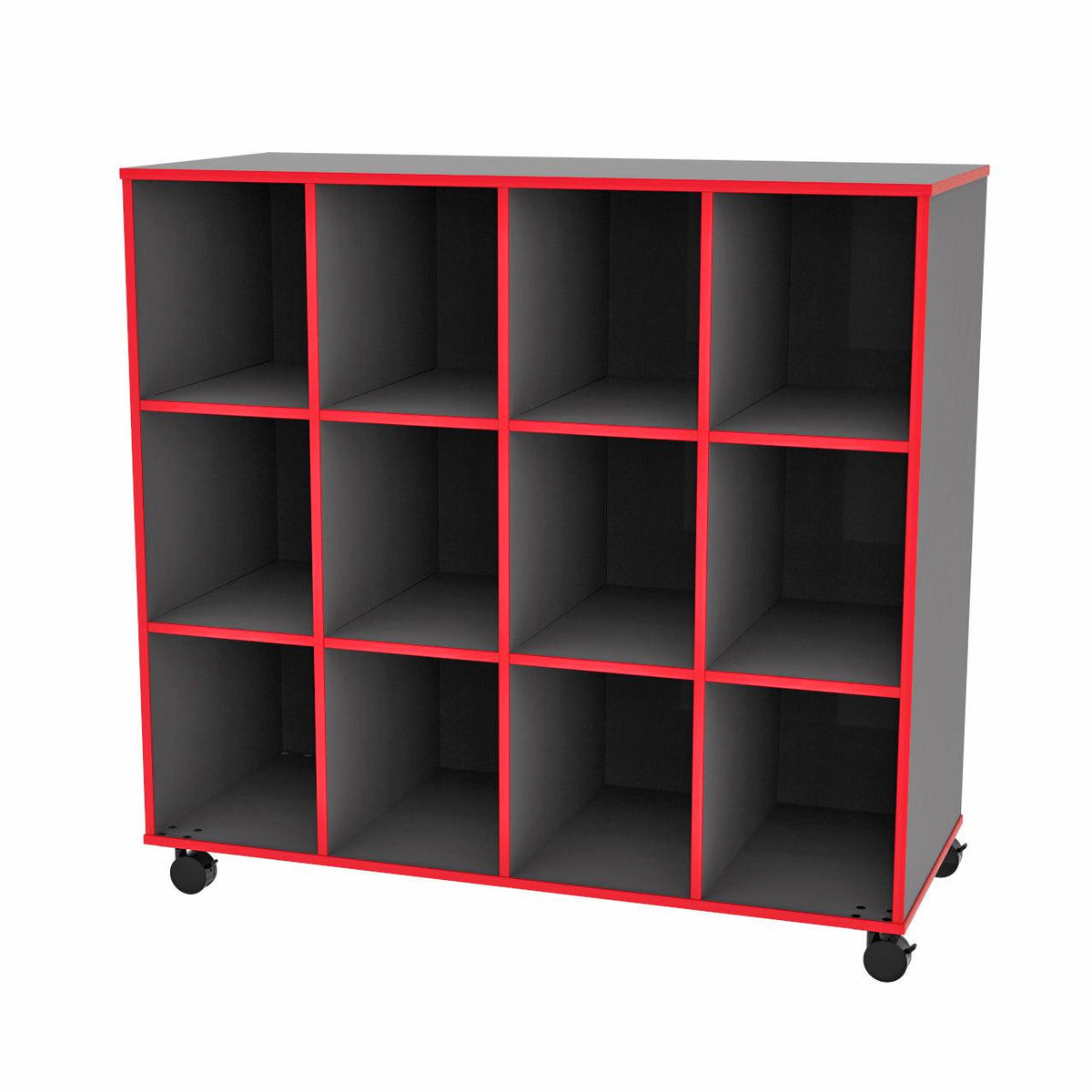 Mobile 12-Cubbie Storage Unit
