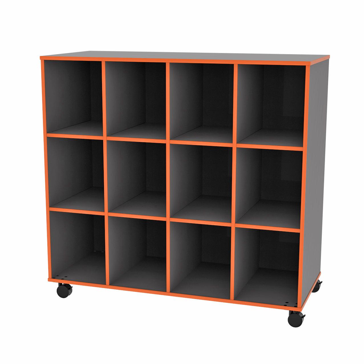 Mobile 12-Cubbie Storage Unit