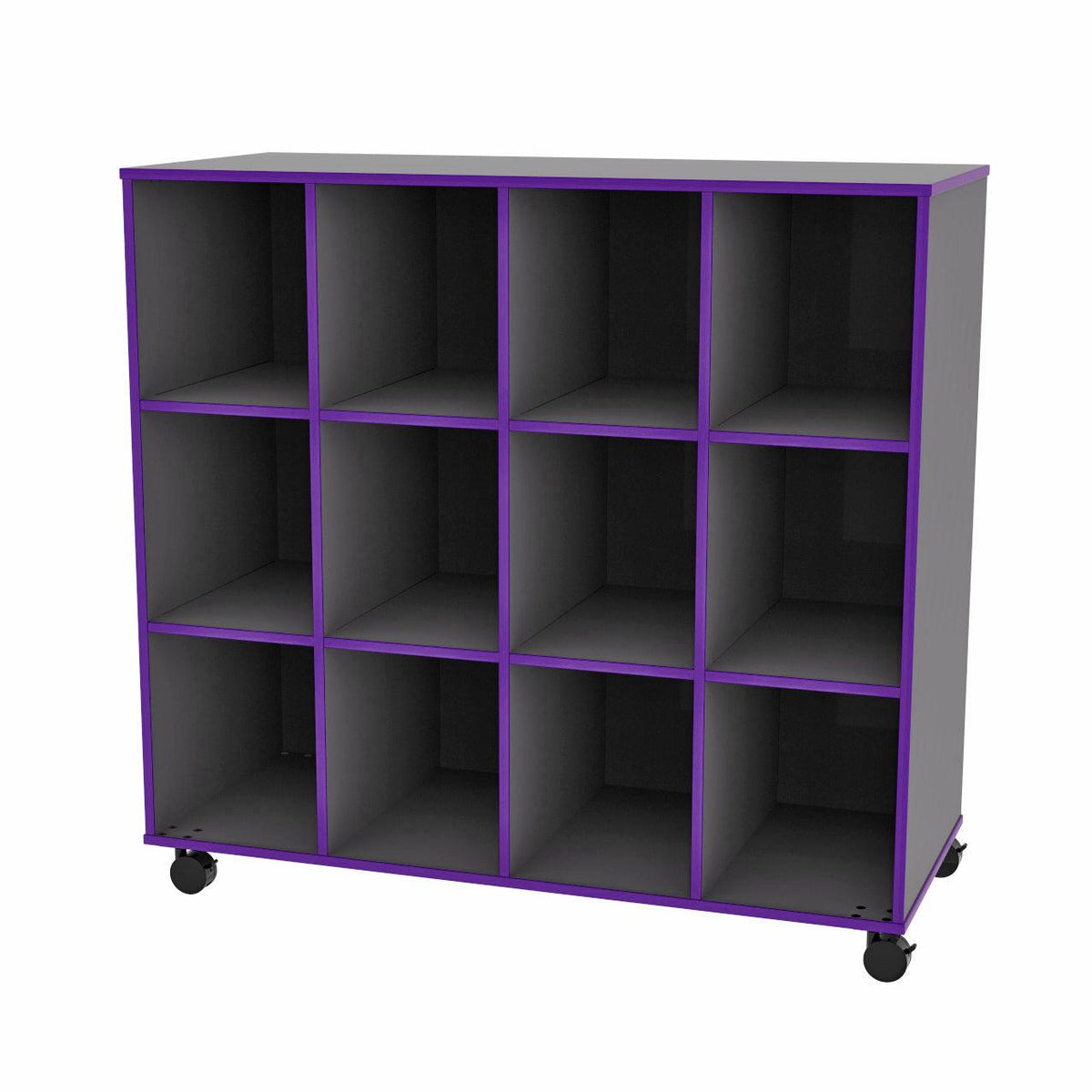 Mobile 12-Cubbie Storage Unit