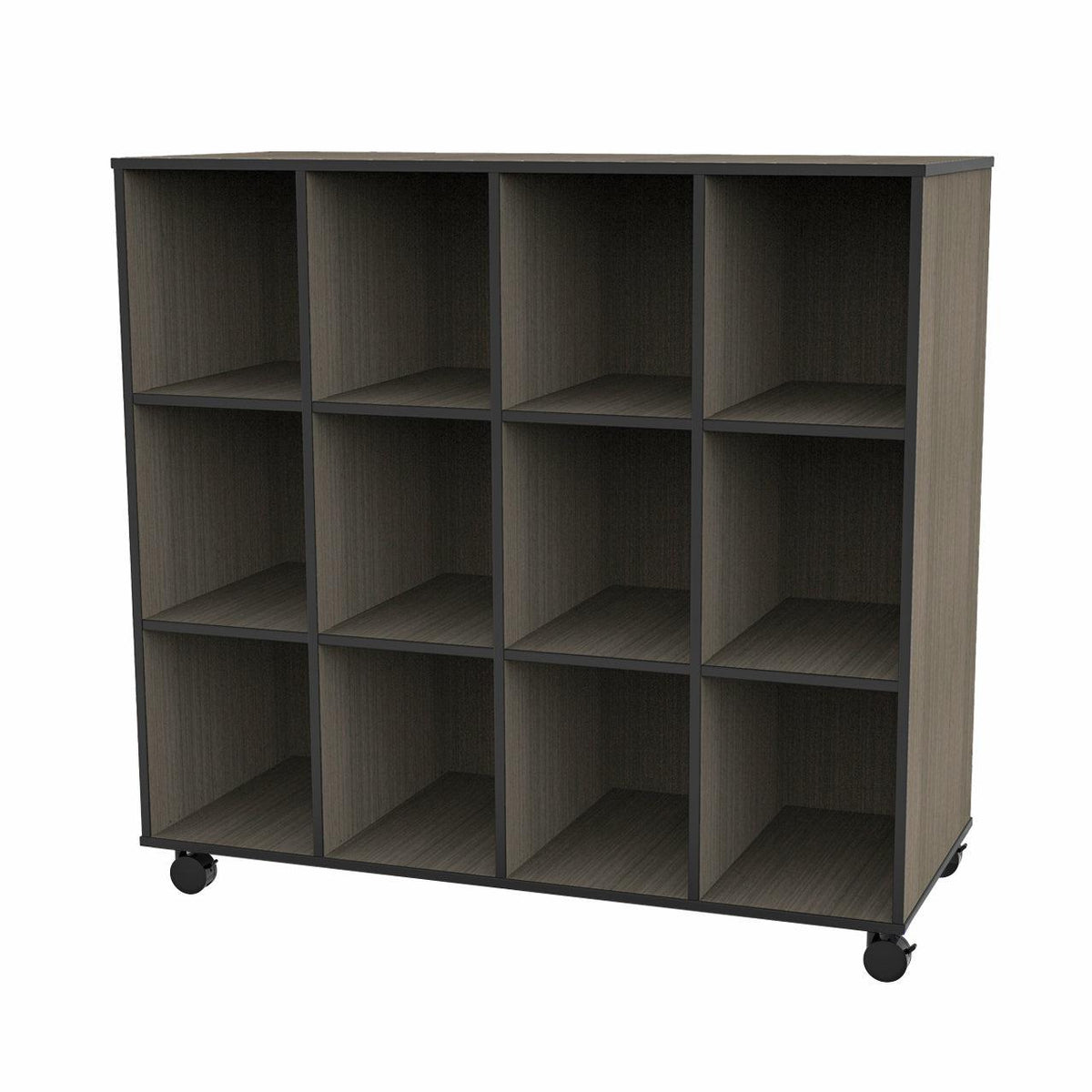 Mobile 12-Cubbie Storage Unit