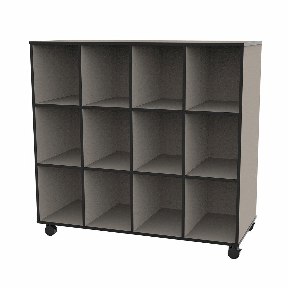 Mobile 12-Cubbie Storage Unit