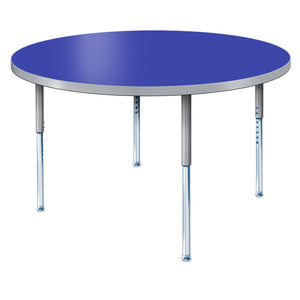 Modern Classic Series 48" Circle Activity Table with High Pressure Laminate Top, Adjustable Height Legs