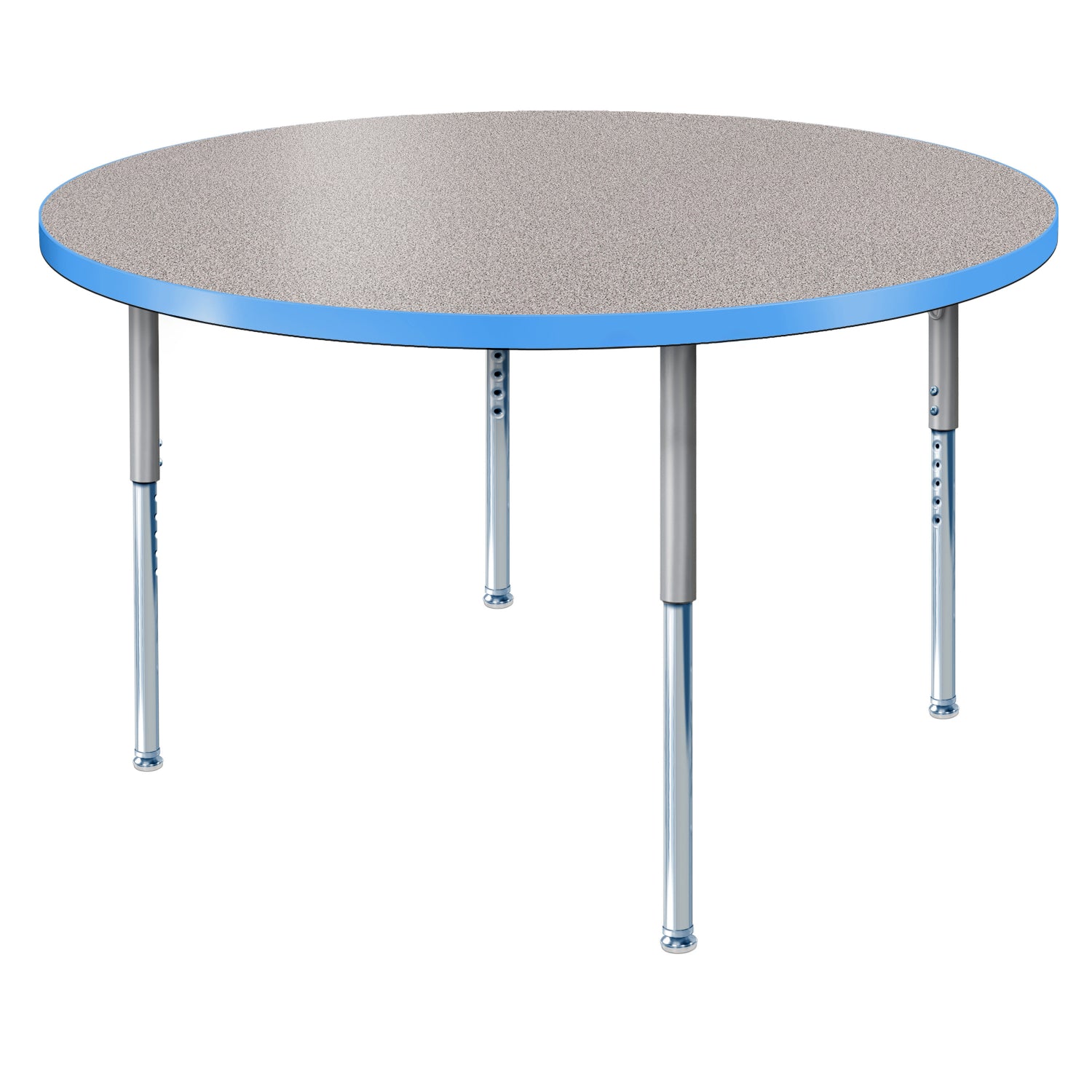 Modern Classic Series 60" Circle Activity Table with High Pressure Laminate Top, Adjustable Height Legs
