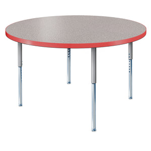 Modern Classic Series 42" Circle Activity Table with High Pressure Laminate Top, Adjustable Height Legs