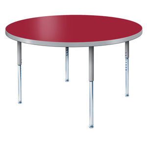 Modern Classic Series 36" Circle Activity Table with High Pressure Laminate Top, Adjustable Height Legs