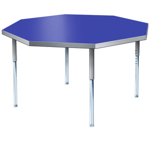 Modern Classic Series 48" Octagon Activity Table with High Pressure Laminate Top, Adjustable Height Legs