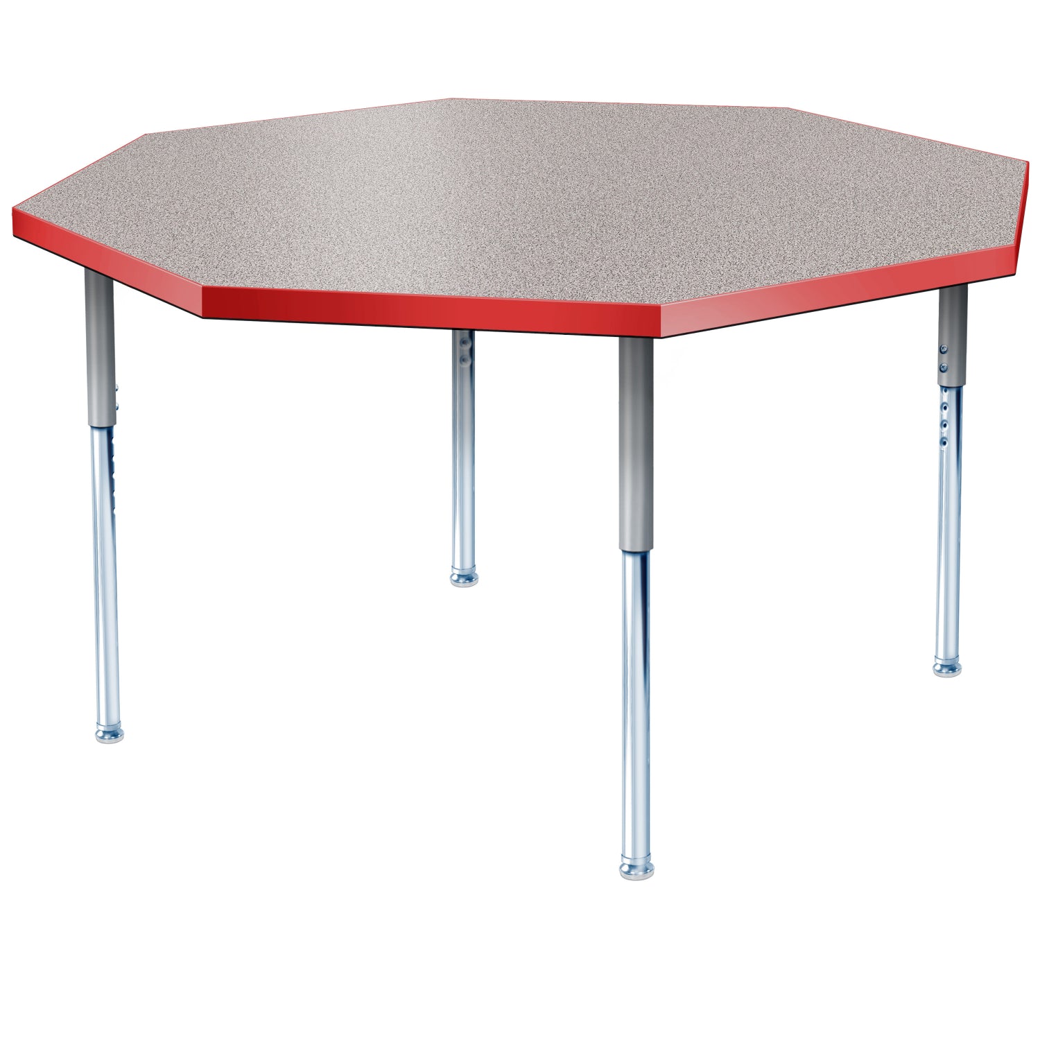 Modern Classic Series 48" Octagon Activity Table with High Pressure Laminate Top, Adjustable Height Legs