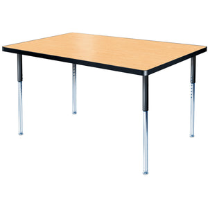 Modern Classic Series 36 x 60" Rectangular Activity Table with High Pressure Laminate Top, Adjustable Height Legs