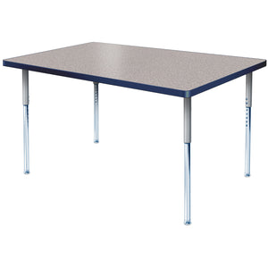 Modern Classic Series 24 x 36" Rectangular Activity Table with High Pressure Laminate Top, Adjustable Height Legs