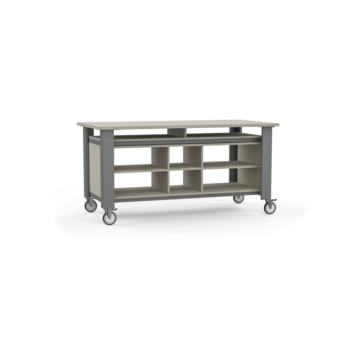 Innovation Table STEM/STEAM Table with Lower Compartment Shelves, 72" x 36"