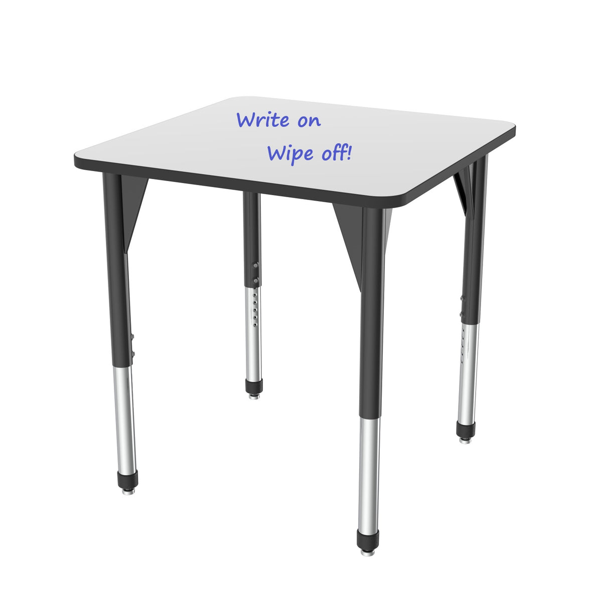 Premier Dry Erase Standing Height Collaborative Classroom Table, 36" Square