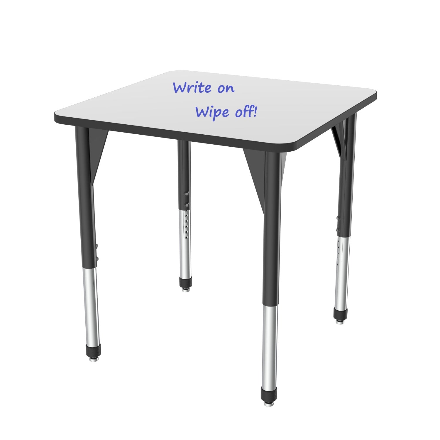 Premier Dry Erase Standing Height Collaborative Classroom Table, 36" Square