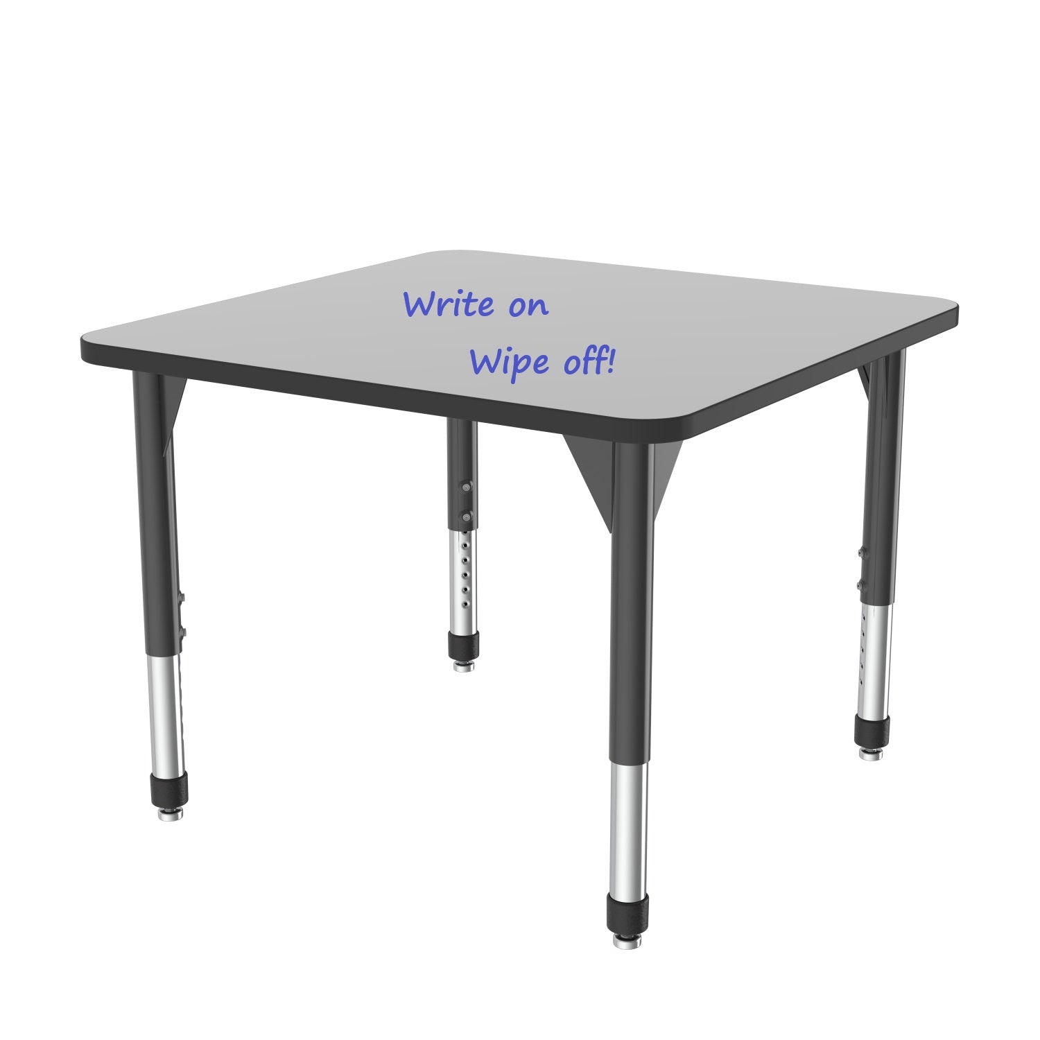 Premier Dry Erase Sitting Height Collaborative Classroom Table, 36" Square