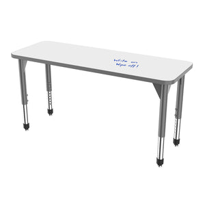 Premier Dry-Erase Sitting Height Collaborative Desk, 20" x 54" Rectangle