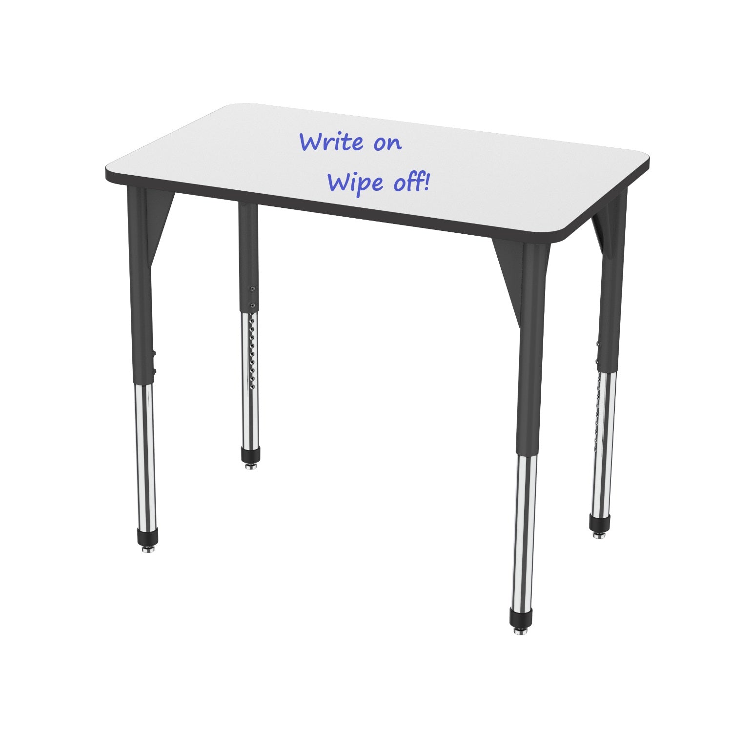 Marco Premier Dry Erase Standing Height Collaborative Classroom Table, 30" x 48" Rectangle