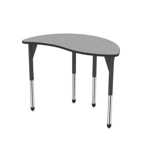 Premier Standing Height Collaborative Classroom Table, 30" x 54" Wave Half Round