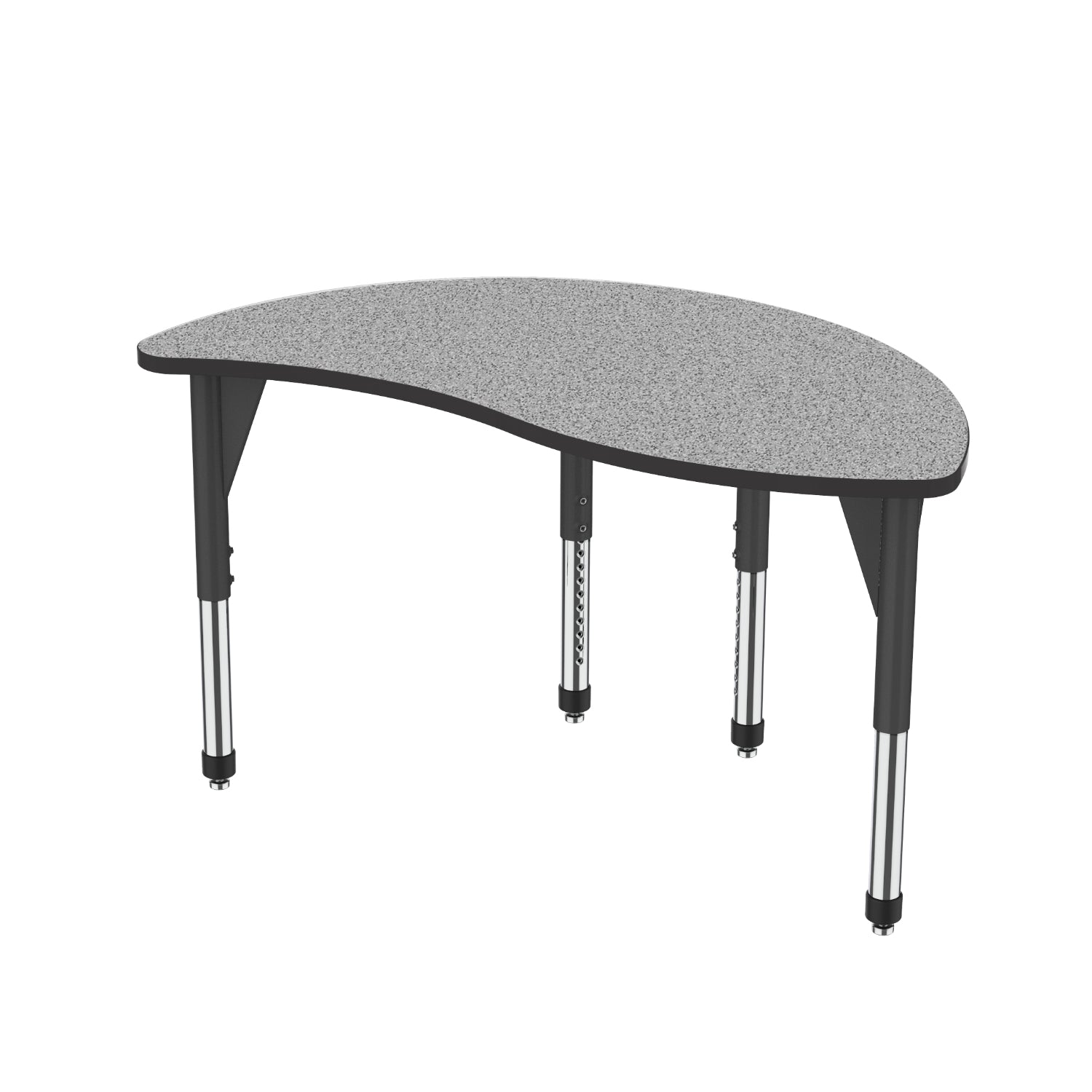 Premier Sitting Height Collaborative Classroom Table, 30" x 54" Wave Half Round