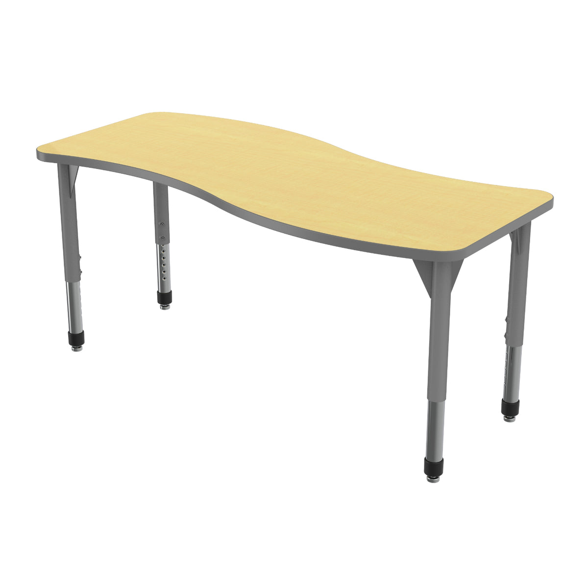 Premier Standing Height Collaborative Classroom Table, 24" x 60" Wave