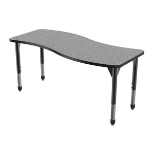 Premier Standing Height Collaborative Classroom Table, 24" x 60" Wave