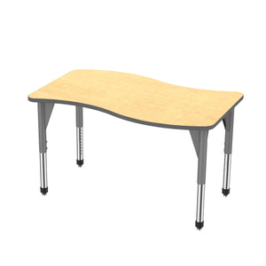 Marco Premier Sitting Height Collaborative Classroom Table, 30" x 54" Wave