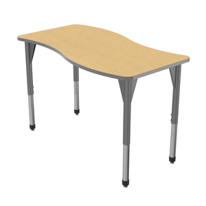 Premier Standing Height Collaborative Classroom Table, 30" x 60" Wave
