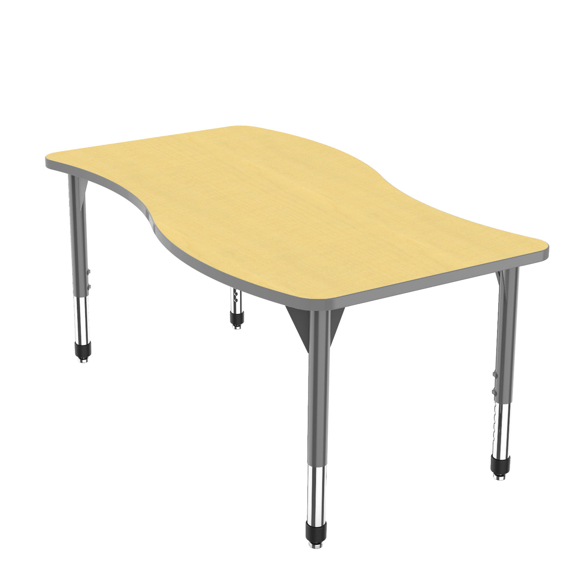 Premier Sitting Height Collaborative Classroom Table, 30" x 60" Wave