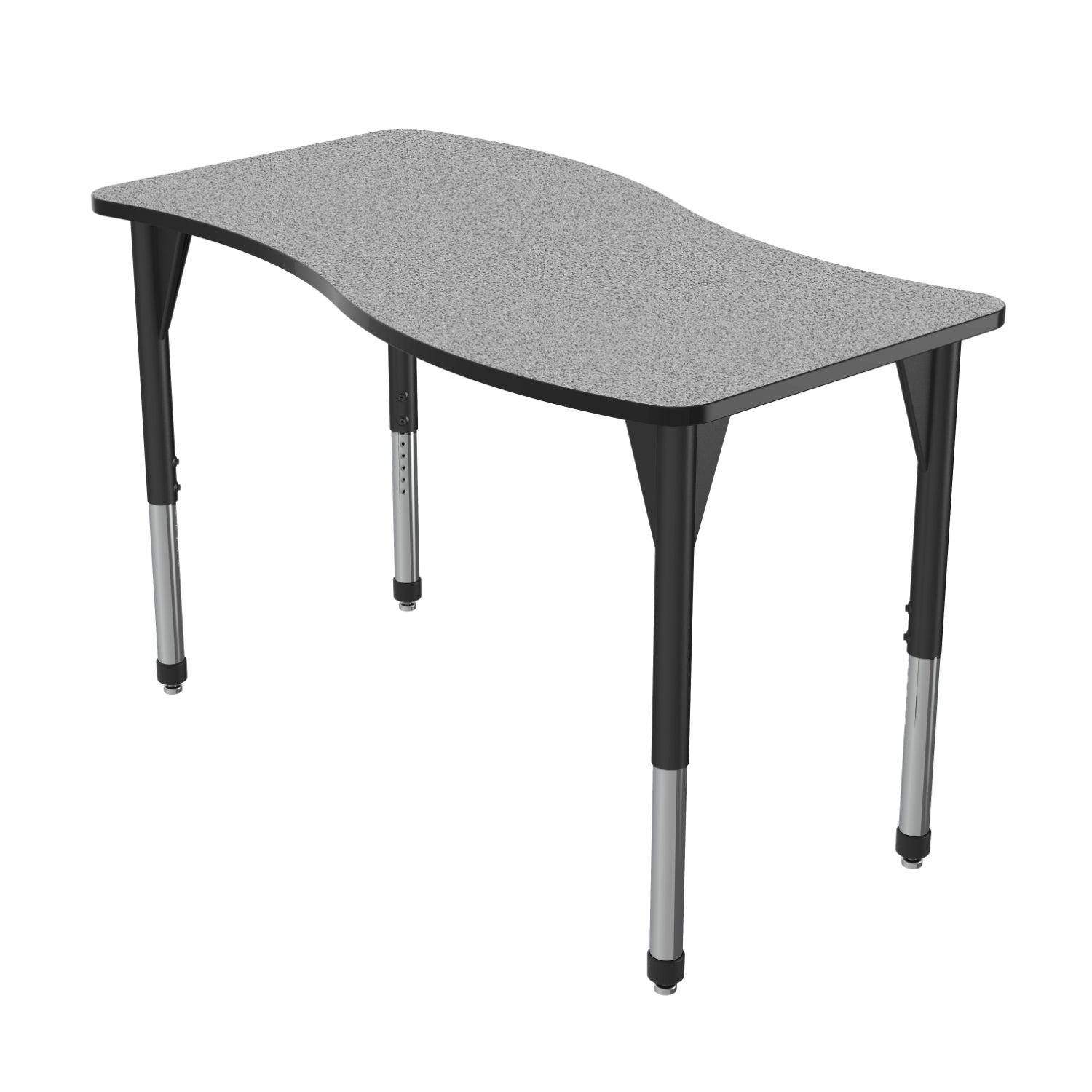 Premier Standing Height Collaborative Classroom Table, 30" x 60" Wave