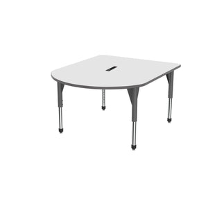 Premier Series Multimedia Tables with White Dry-Erase Top and Power Module, 48" x 60"