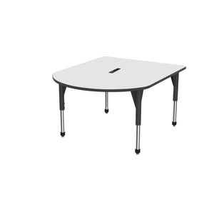 Marco Premier Series Multimedia Tables with Dry-Erase Top and Power Module, 48" x 60"