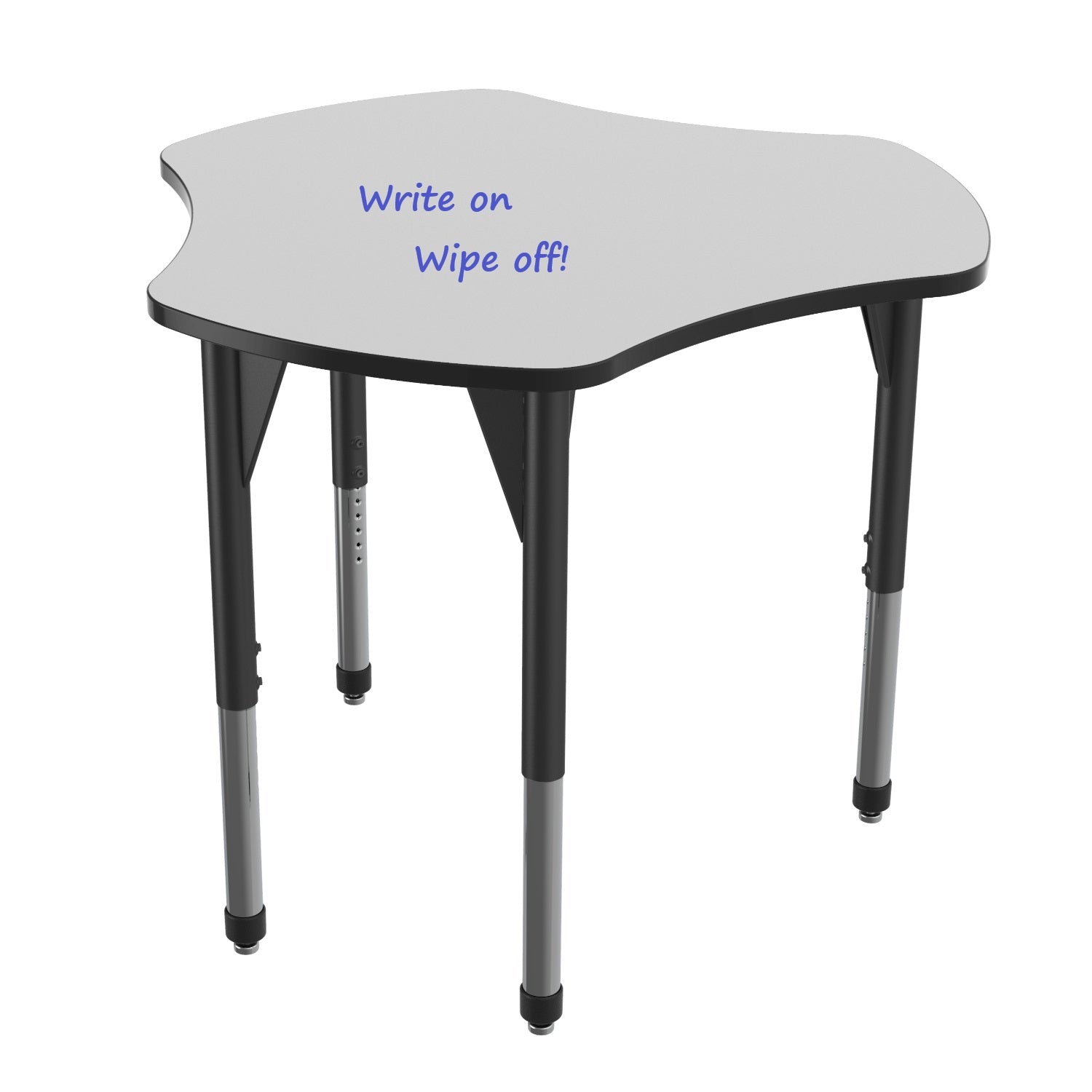 Premier Dry Erase Standing Height Collaborative Classroom Table, 48" Triad