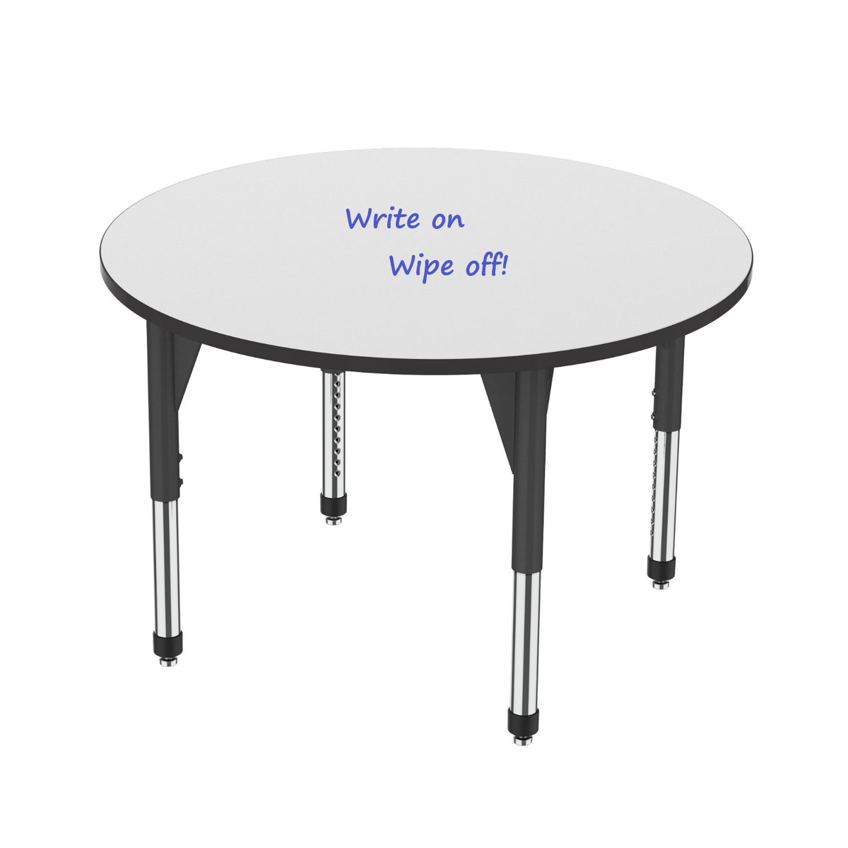 Premier Dry Erase Sitting Height Collaborative Classroom Table, 48" Round