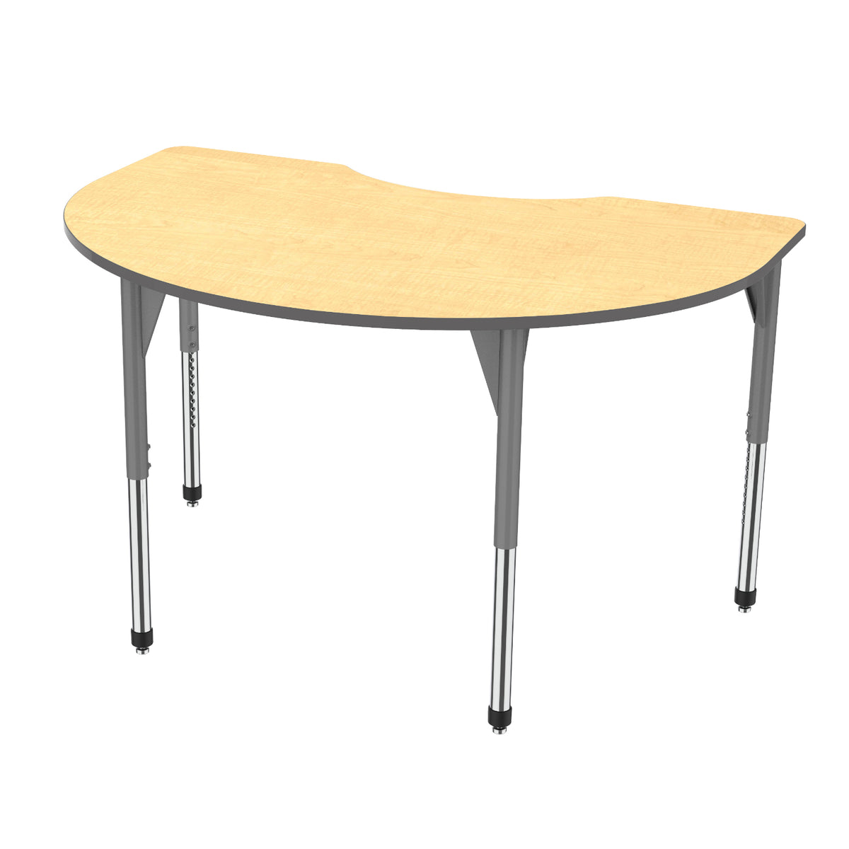 Marco Premier Standing Height Collaborative Classroom Table, 48" x 72" Kidney