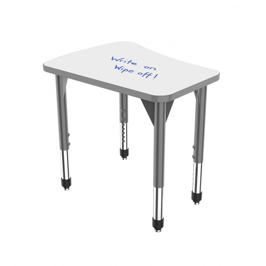 Premier White Dry-Erase Standing Height Collaborative Desk, 24" x 30" Flare