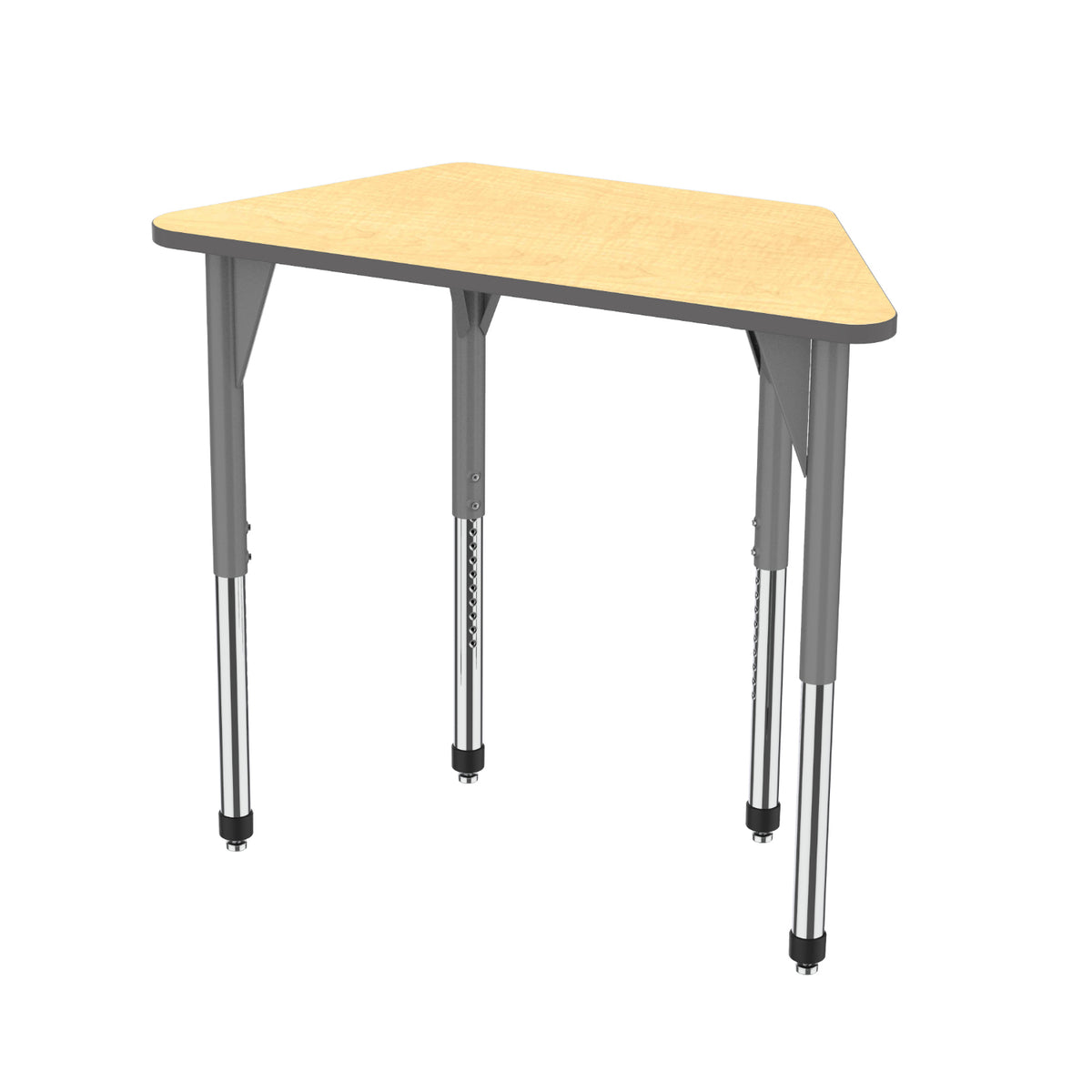 Premier Standing Height Collaborative Classroom Table, 24" x 48" Trapezoid